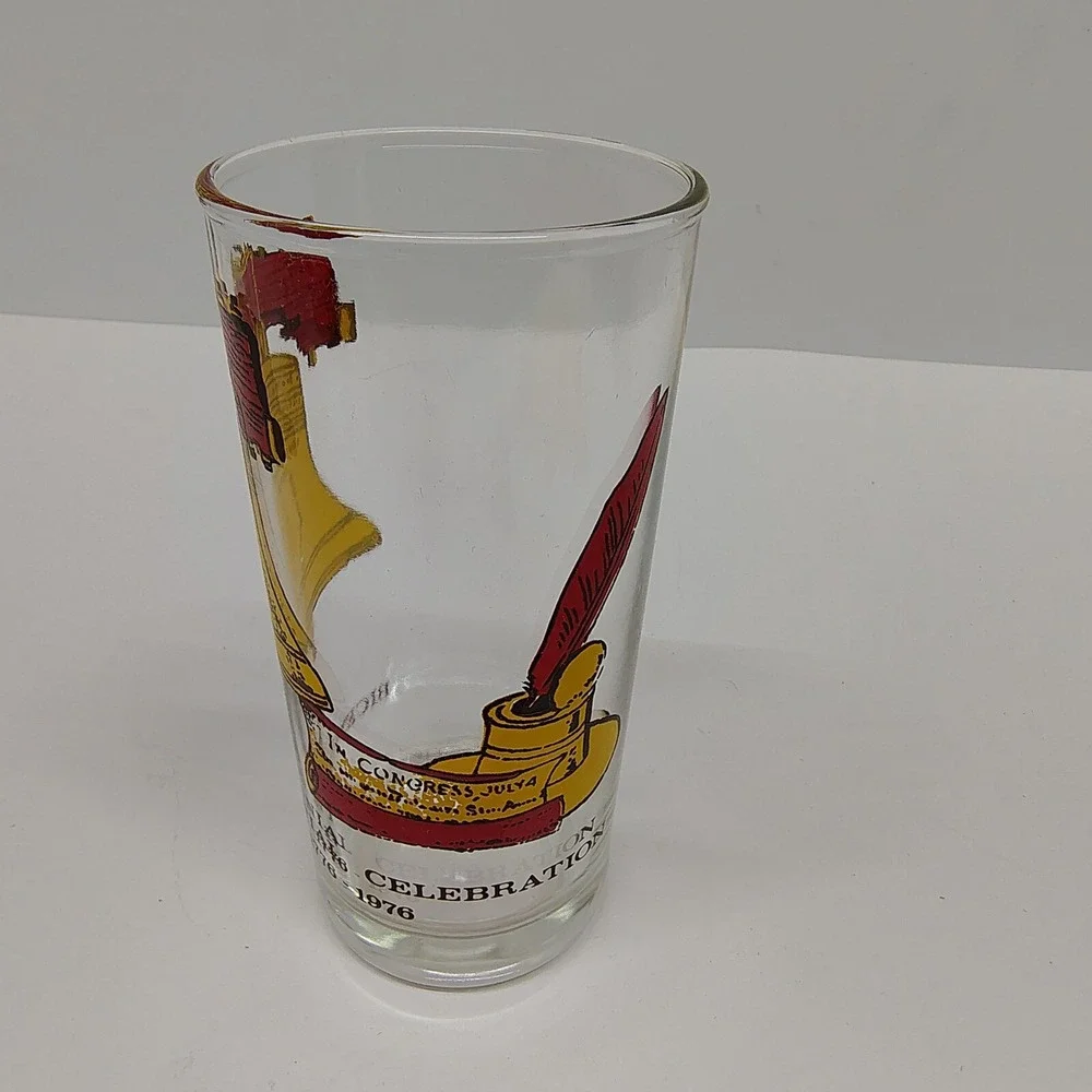 Liberty Bell Drinking Glass Bicentennial‎ Celebration 1776-1976  6